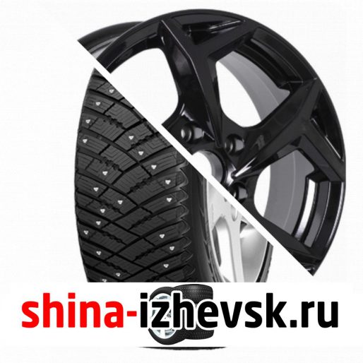 Колесо в сборе Goodyear Ultra Grip Ice Arctic 215/65 R16 T 98 + RST R066 6.5xR16 5×114.3 ET40 DIA60.1 Черный глянцевый в Ижевске